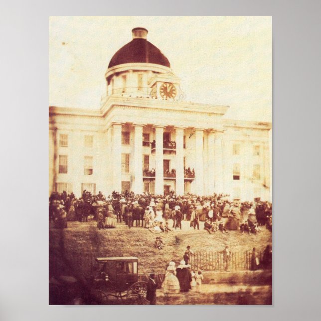 Póster Inauguración de Jefferson Davis (Frente)