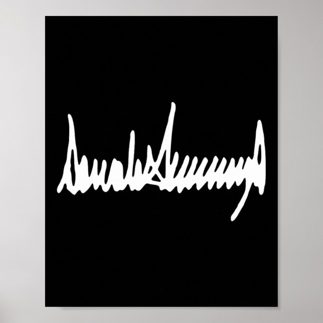 Póster Inauguración de la firma del presidente Trump 2025 (Frente)