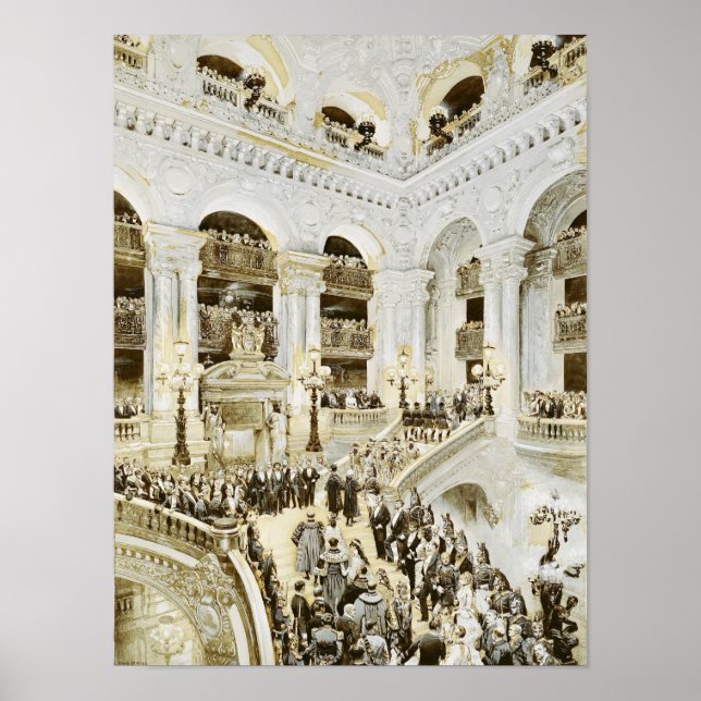 Póster Inauguración de la Ópera de París (Frente)