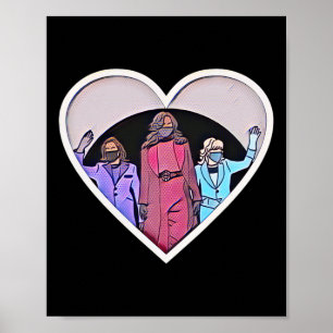 Póster Inauguración de las mujeres Kamala Harris Obama Bi