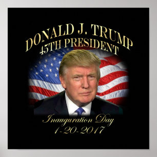 Póster Inauguración de presidente Donald Trump
