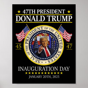 Póster Inauguración del presidente Donald Trump 2025 Tees