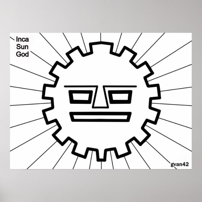 Póster Inca Sun God (Frente)