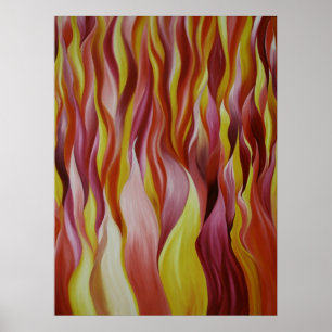 Póster incendio de elemento