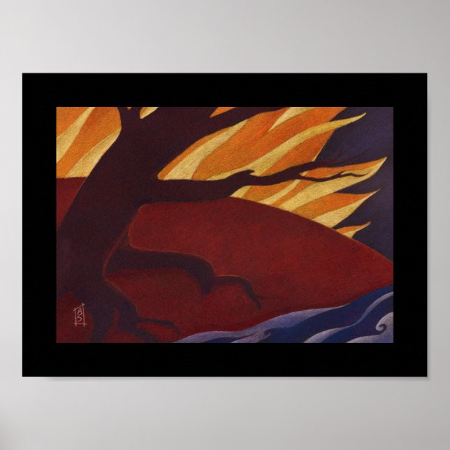 Póster Incendio de otoño (Frente)