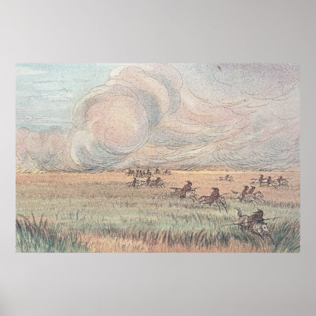 Póster Incendio en la pradera de Missouri (Frente)