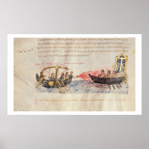 Póster Incendio griego (vellum)