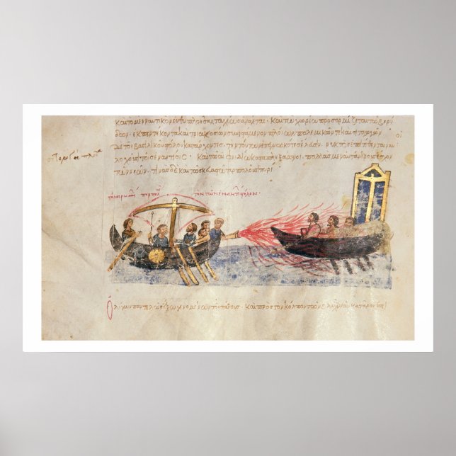 Póster Incendio griego (vellum) (Frente)