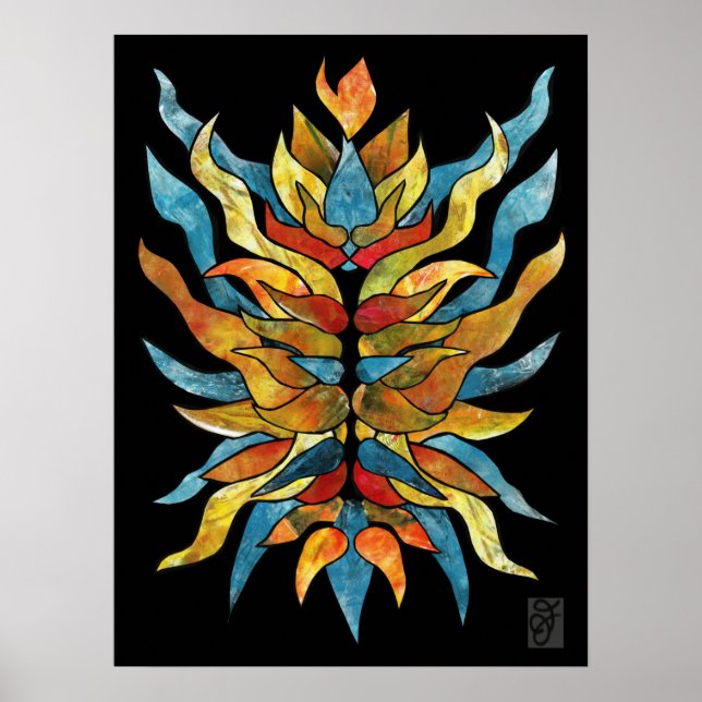 Póster Incendio interno (Frente)