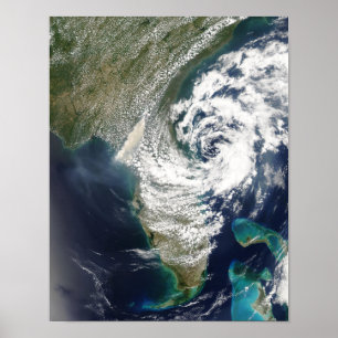 Póster Incendios y humo en Georgia y Florida