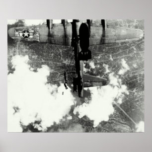 Póster Incidente de incendio amistoso B-17 de la Segunda