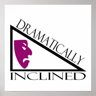 Póster Inclinado Dramáticamente