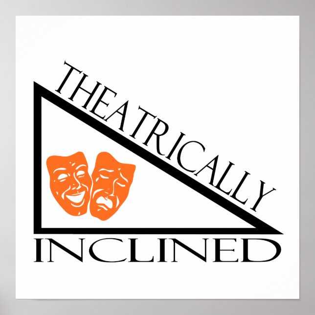 Póster Inclinado por el teatro (Frente)