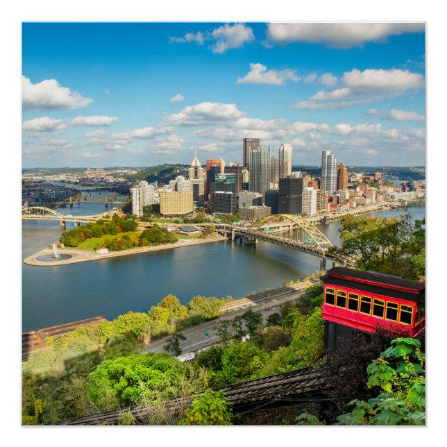 Póster Incline Pittsburgh Pennsylvania Duquesne (Anverso)