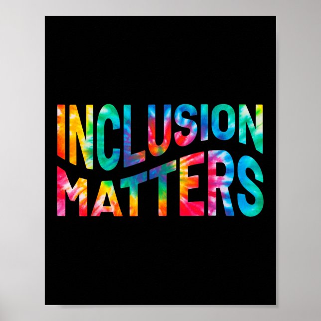 Póster Inclusión S Tie Dye Profesora de Educación Especia (Frente)