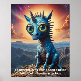 Póster Incluso en una galaxia lejana sigo persiguiendo re