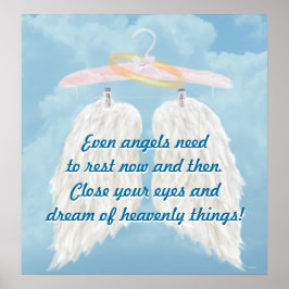 Póster Incluso los ángeles necesitan descansar de vez en 