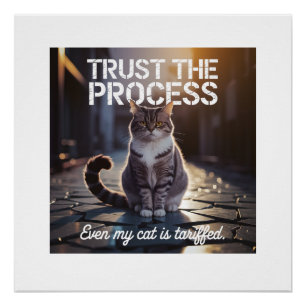 Póster Incluso mi gato está tarifado - Confía en el proce