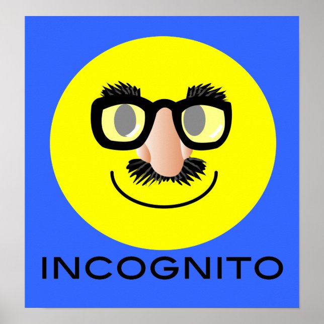 Póster 'incógnito FACE PRINT (Frente)