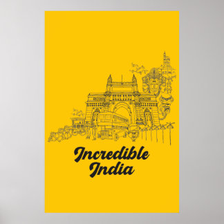 Póster Incredible India