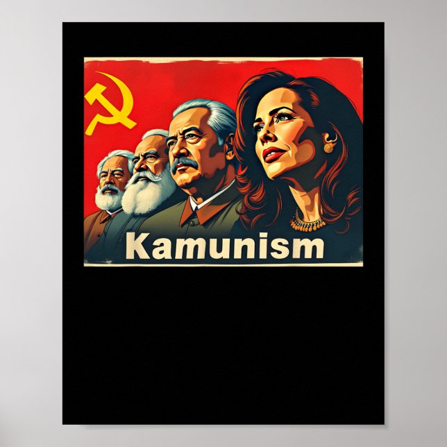 Póster Increíble camarada de kamunismo La Harris 2024 (Frente)