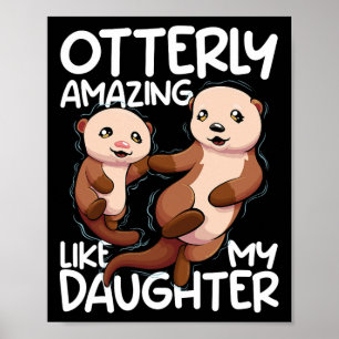 Póster Increíble como mi hija Día de la Madre mujeres