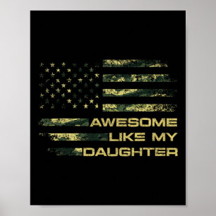 Póster Increíble como mi hija Día de padres divertidos