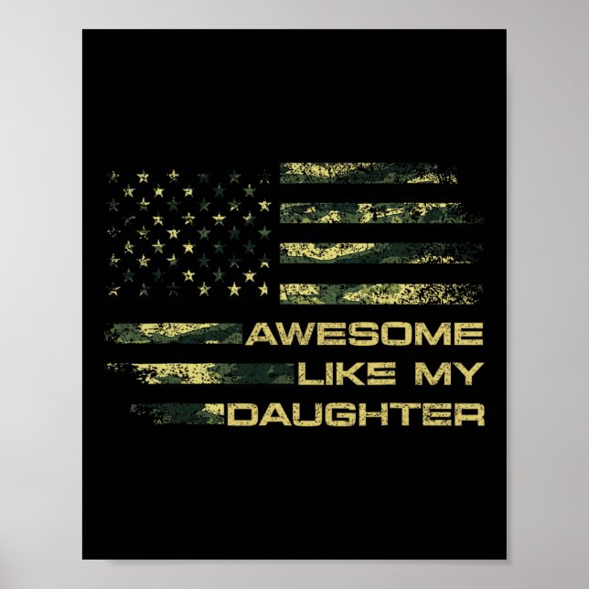 Póster Increíble como mi hija Día de padres divertidos (Frente)