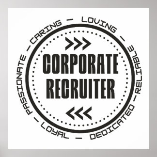 Póster Increíble contratista corporativo