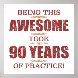 Póster Increíble cumpleaños 90