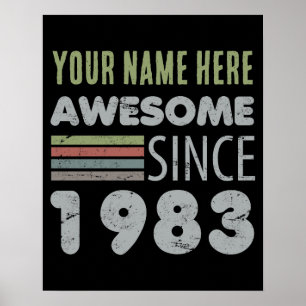 Póster Increíble desde 1983: 40° cumpleaños