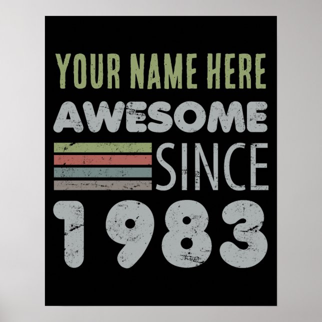 Póster Increíble desde 1983: 40° cumpleaños (Frente)