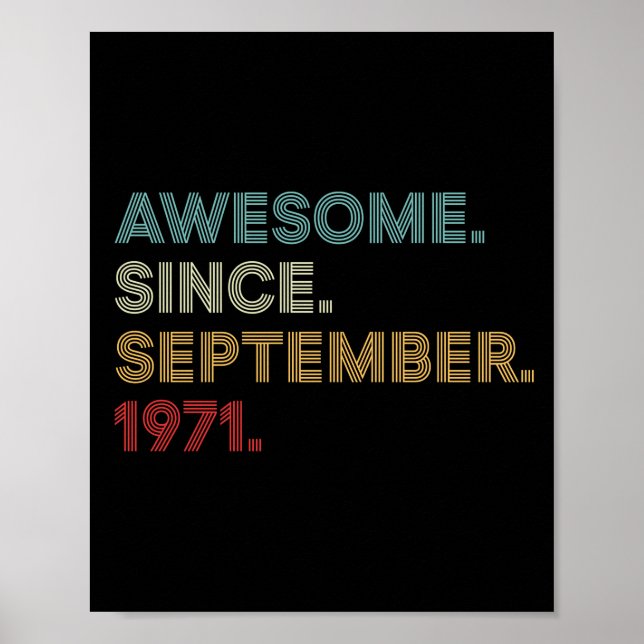 Póster Increíble desde el cumpleaños de septiembre de 197 (Frente)