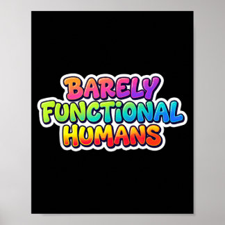 Póster Increíble disfraz de declaración de humanos apenas