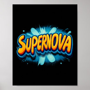 Póster Increíble disfraz de supernova para niños y niñas