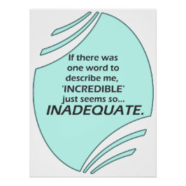 Póster Increíble es inexacto