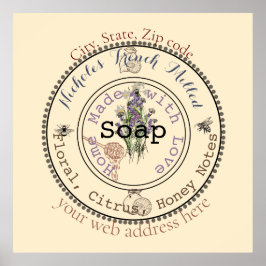 Póster increíble jabón de personalizable