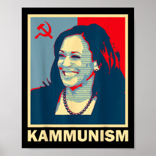 Póster Increíble Kamala Harris Kammunismo Comunismo Harri
