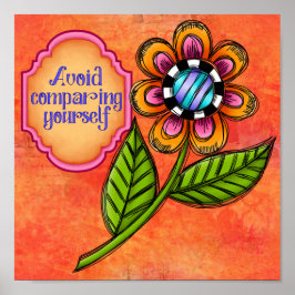 Póster Increíble Poster de pensamiento positivo