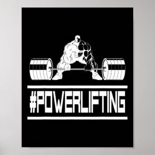 Póster Increíble #powerlifting Para Ratas De Gimnasio Y L