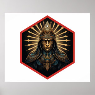 Póster Increíble retrato de fantasía de los Illuminati