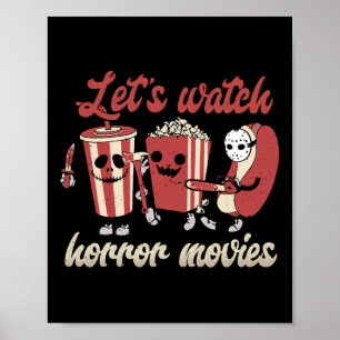 Póster Increíble y gracioso vamos a ver películas de terr