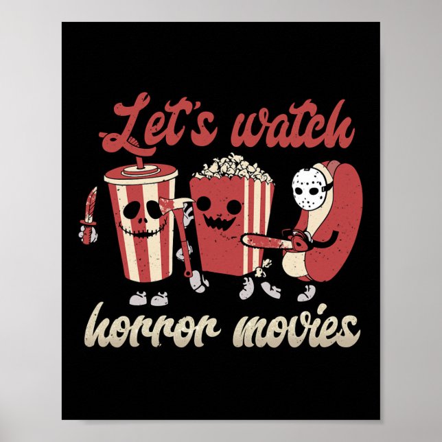 Póster Increíble y gracioso vamos a ver películas de terr (Frente)