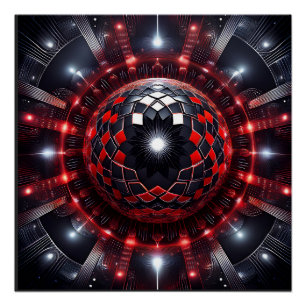 Póster Increíbles Estallidos de Estrella de Mandelbrot a 