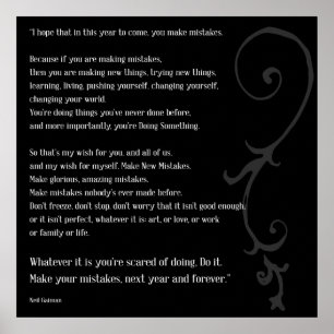 Póster Incurra en equivocaciones