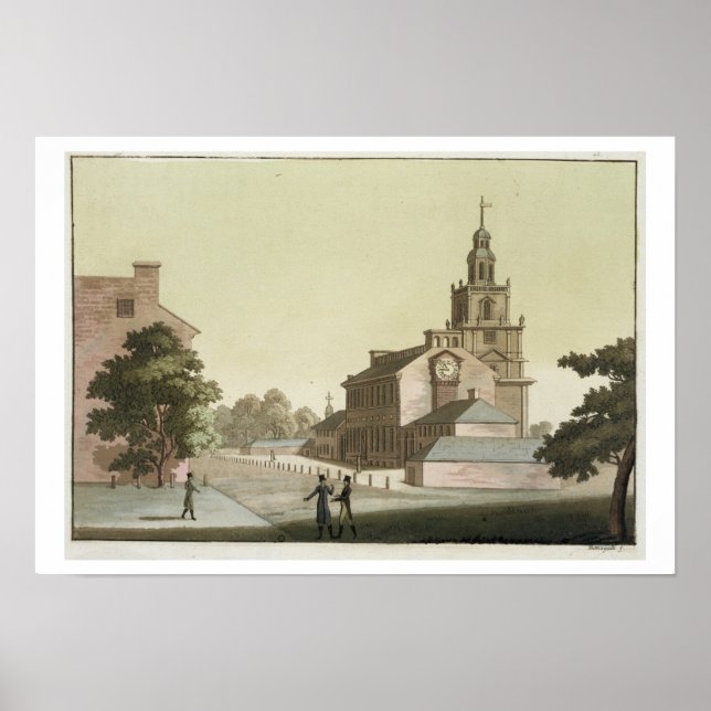 Póster Independence Hall, Filadelfia, Pennsylvania, desde (Frente)