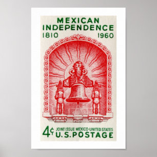 Póster Independencia mexicana 1810 a 1960
