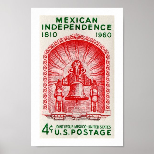 Póster Independencia mexicana 1810 a 1960 (Frente)