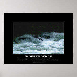 Póster INDEPENDENCIA Poster de raids fluviales motivacion