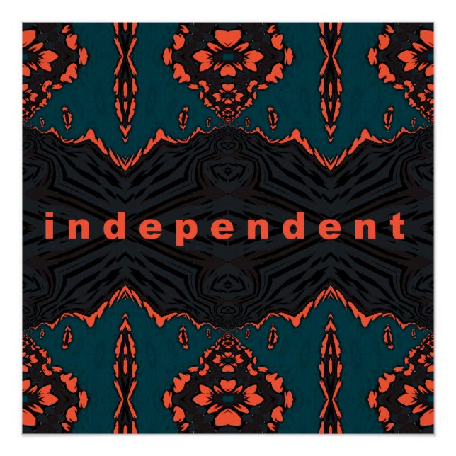 Póster Independiente y orgulloso (Anverso)